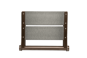 18" Gray Bilanx shower seat with bronze frame - Image 3