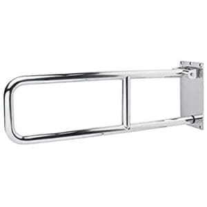 Polished folding grab bar