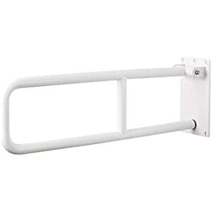 White folding grab bar