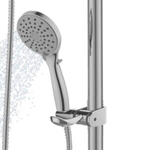 3 Function Hand Shower with Trickle control in brushed nickel.