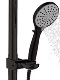 3 Function Hand Shower with Trickle control in Matte Black.
