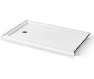 60 x 36 " Low-threshold shower base with left hand drain