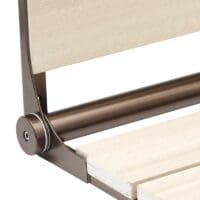 26" Bilanx Shower Seat in Bronze Finish.